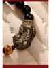 Pi Xiu Gold Obsidian & Tiger's Eye Bracelet with Heart Sutra - Year of the Snake Lucky Charm for Gifts