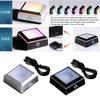 LED Colorful Light Light Rotating Crystal Display Base Stand fors Glass