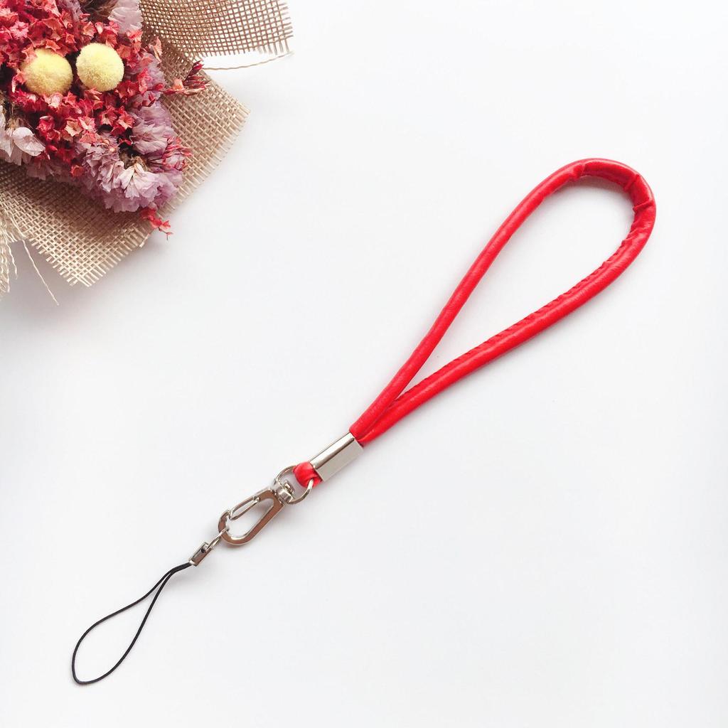High-Quality PU Leather Unisex Phone Lanyard & Keychain Pendant