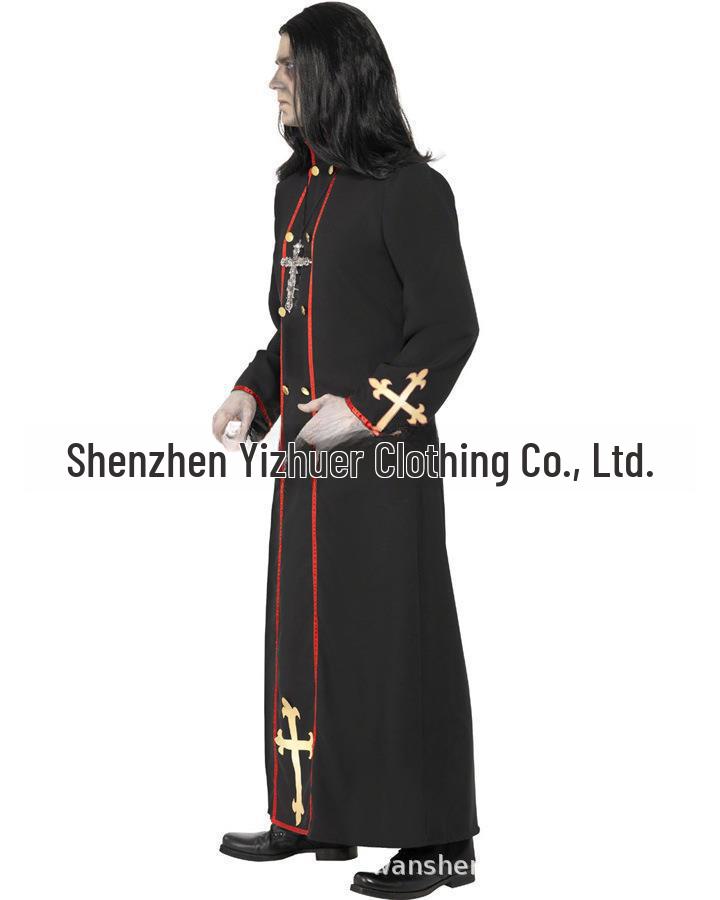 Medieval Wizard Priest Cosplay Costume for Men