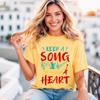 Music T-Shirt Music Tee Rock Band Tee Music Slogan Tee Gift for Boy Teen Girls Mom Dad Grandma Grandpa Family Sister Brother Crew Team Party