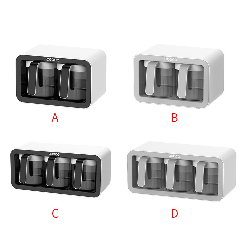 PP PS Seasoning Box Punch-free Replacement Modern ple Style Kitchen Pepper Salt Condiment Container Organizer