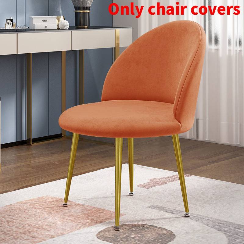 Chair Velvet Duckbill Cover Round Bottom Stool Back Dinning Makeup Elastic Big