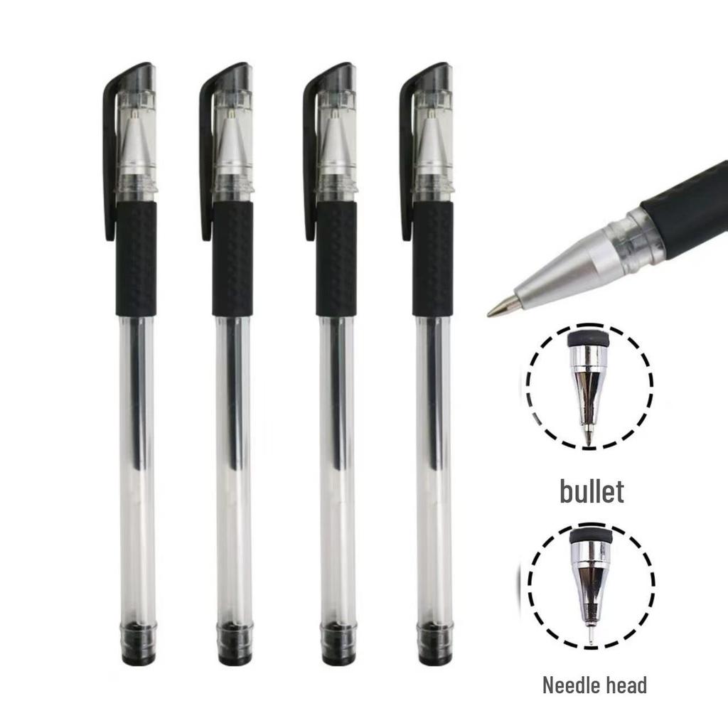 Student Exam 0.5mm Black Signature Pen - High-Precision Neutral Bullet Tip