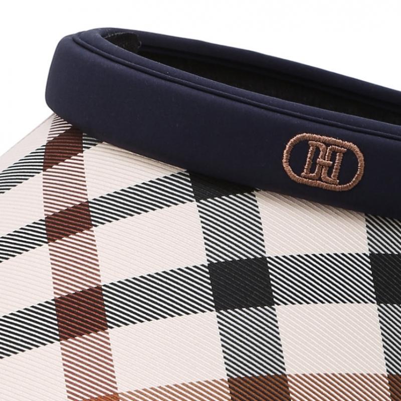 Daks Navy Check Sun Cap Dbhe3e101n2