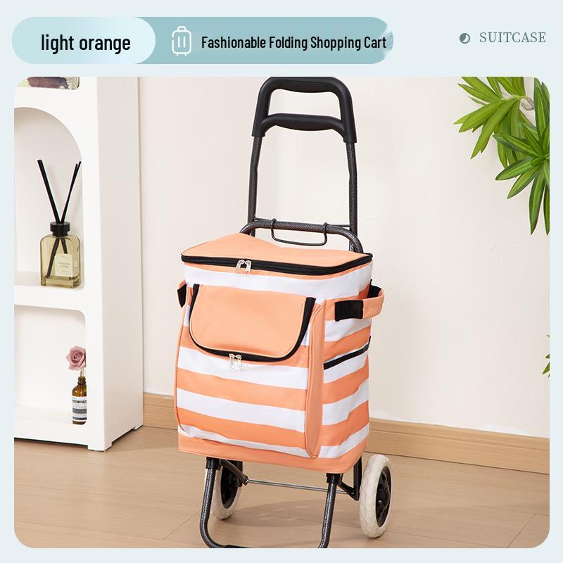 

Легкая складная тележка для покупок с пакетом со льдом для использования на улице и в супермаркете