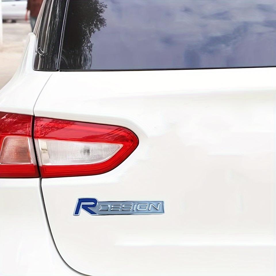 Auto 3D Kovové RDESIGN Logo Odznak Nálepka Auto Přední Mřížka Kufr Karoserie Emblém Nálepky Příslušenství Pro V40 V50 S40 S80 XC60 S90