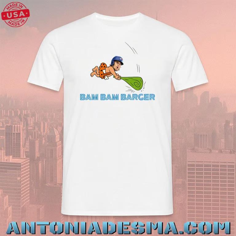 Bam Bam Barger White Graphic T-Shirt Unisex T-Shirt L