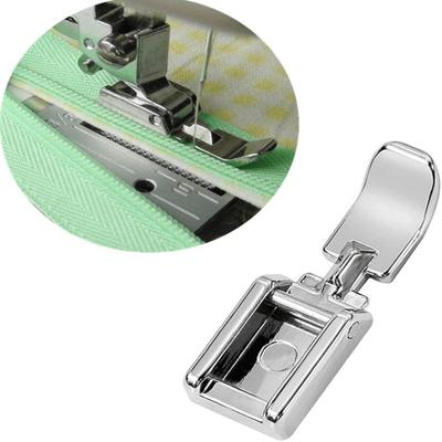 1 PZ Piedino Premistoffa per Macchina da Cucire con Cerniera Piedino Stretto Sinistro Destro Compatibile con Attacco Basso a Scatto Accessori per Cucito