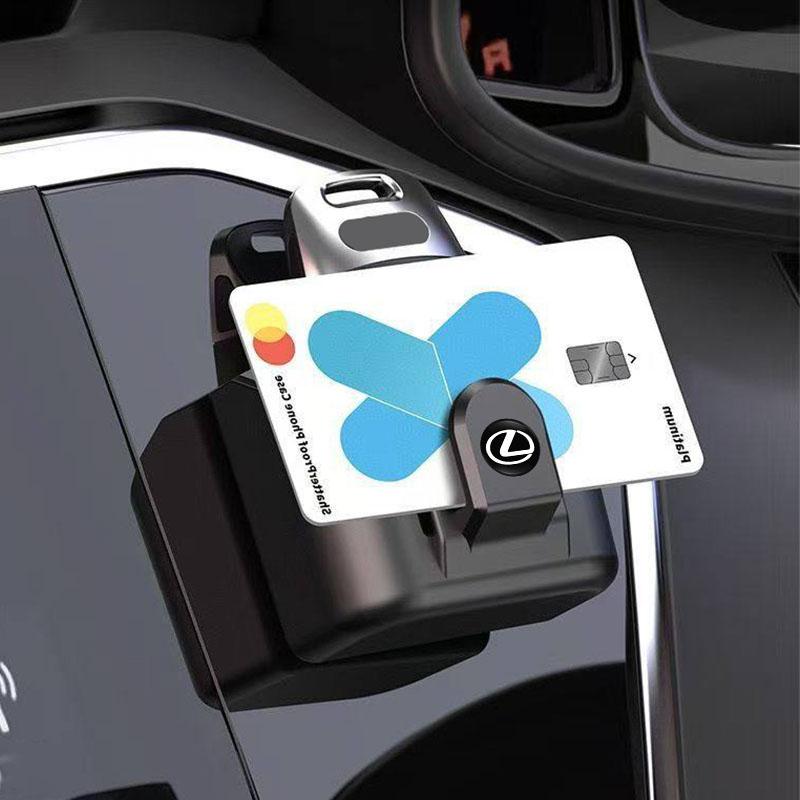 AARV1 Car Key Storage Box Organizer Sunglasses Card Holder Clip Valve Cap For Lexus F SPORT ES LM GS IS NX RX LX RZ IS250 IS430 RX300