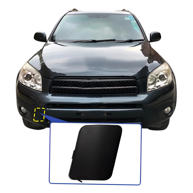 53285-42930 Black Right Front Bumper Tow Hook Cover Cap ABS Fit For Toyota RAV4 2006 2007 2008