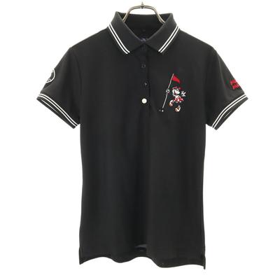 23ku Disney-Kollaboration Minnie Maus Golf Kurzarm-Poloshirt 1 Damen Gebraucht