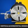 Rotary Table 8" Vertical & Horizontal Rotary Table, 8Inch Horizontal Vertical HV8 Precision 3MT Milling Drilling Machine Vernier Reading Milling