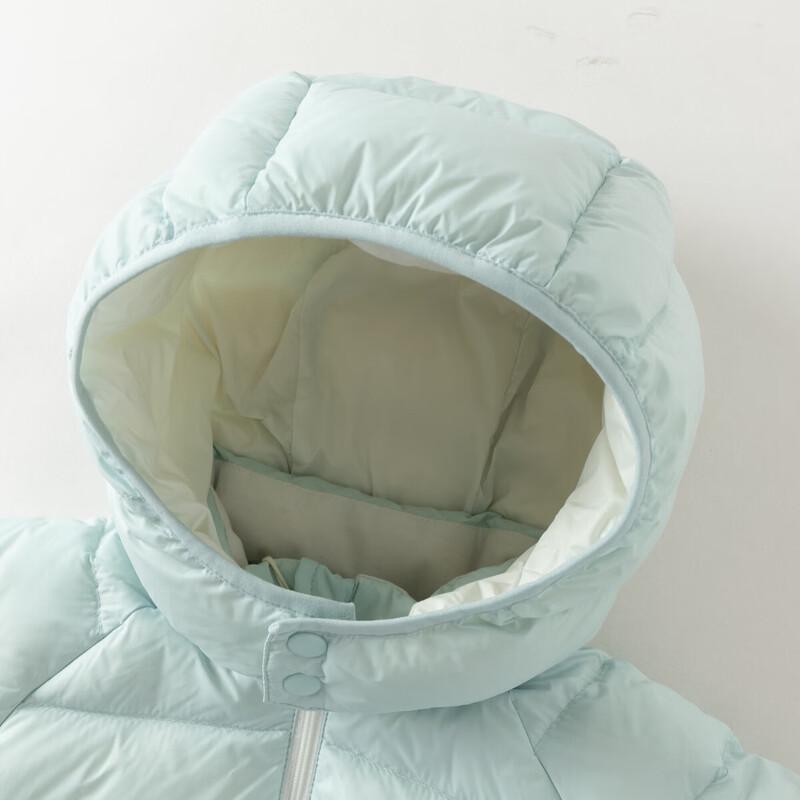 DAVE & BELLA Boys' Waterproof White Duck Down Hooded Jacket
