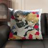 Loving Anime MMaid Sama Cushion Cover Natural Linen Organic Fabric DoubleSided Printing Sofa Home Decor Breathable