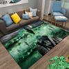 PUBG Mobile Inspired Rug with Bold Action Figures and Mysterious Vibes Suitable for use as an anti-slip game mat for living room and bedroom sofas
