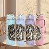 1PC Wild Tiger Close Up Animal Print 750ml Color Plastic Sports Water Bottle Leakproof Flip Straw Lid Suitable for Sports Office Home Use