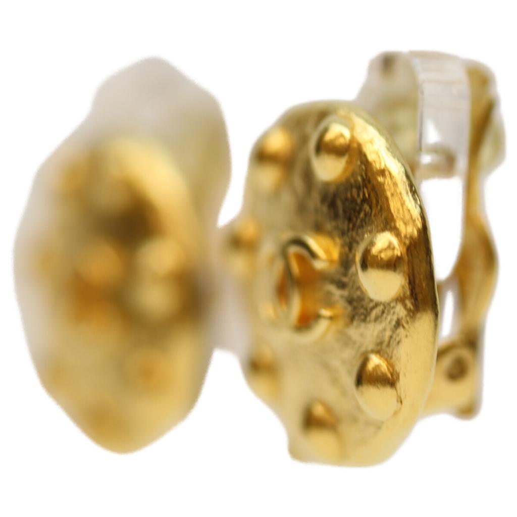 Chanel 97A CC Logos Punkt Runde Ohrringe Ohrring goldGebraucht