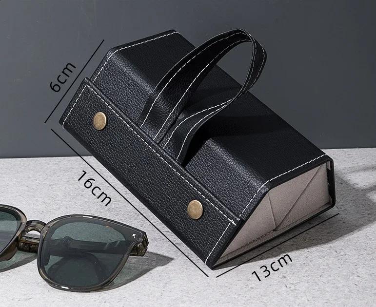 2/3/4/5/6 Grids Sunglasses Organizer Travel Storage Box for Glasses Portable Foldable Wall Hanging Display Case Eyewear Holder