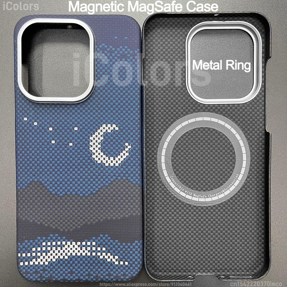 Magnetic Aramid Fiber Case for  OPPO Find X9 Pro/X9 Ultra Slim Minimalist Carbon Fiber Textures-Less Touch Feeling Sturdy