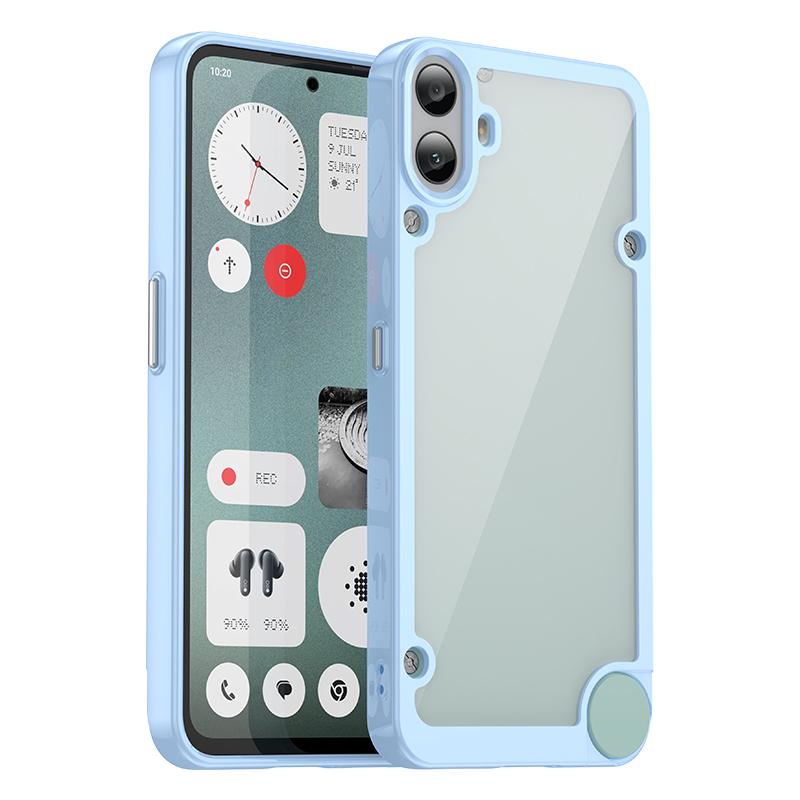 Etui do Nothing CMF Phone 1 Pokrowiec do Nothing CMF Phone 1 Coque Funda Twarda Półprzezroczysta Miękka Ramka Przezroczyste Etui Nothing CMF Phone 1