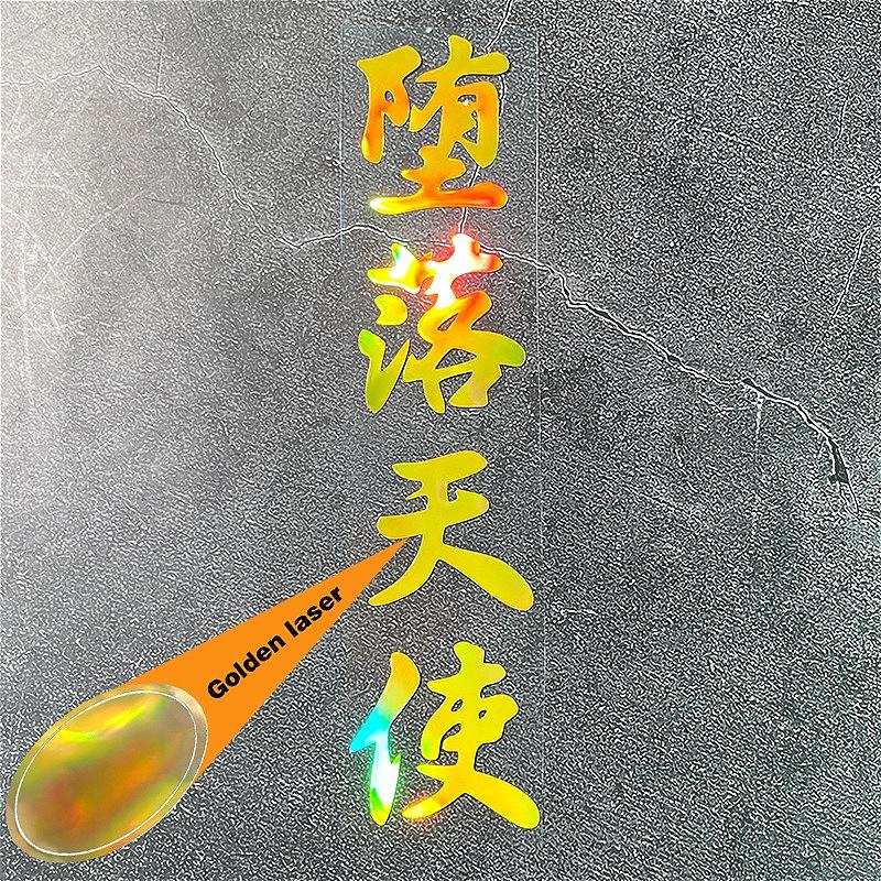 1PC Laser Falling Angel JDM Motorcycle Stickers Waterproof for Motorbike Fuel Tank Fairing Scooter DIY Car Window Vinyl Decals