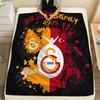Galatasaray S.K.  Print Flannel Blanket, High Quality Comfortable for All Seasons, Home Decor, Warmth and Comfort