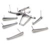 20pcs Stainless Steel Bar Earring Studs Hooks with Loop Connector DIY Earrings Jewelry Making Accessories Findings