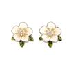 French Elegant Gardenia Flower Brooch Versatile Niche Design Anti-light Buckle Premium Corsage Clothes Accessories