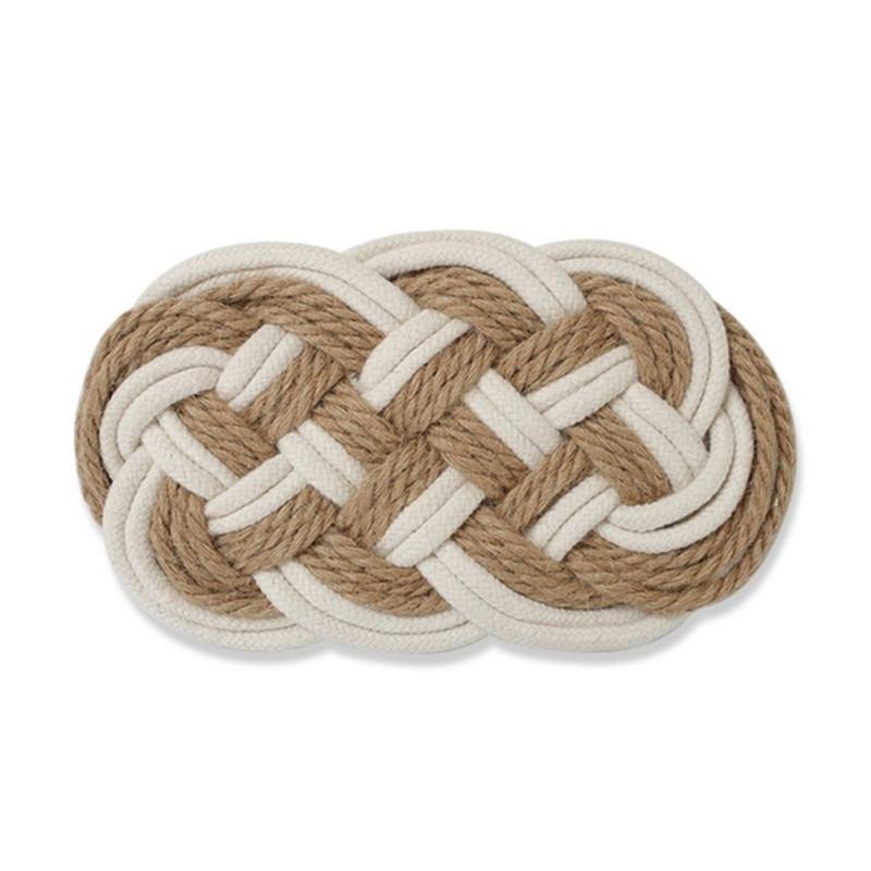 1Pc Cotton Linen Rope Woven Kitchen Dinner Table Placemat Insulation Pad Cup Coaster Home Decor