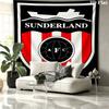 Sunderland A.F Custom Name Wall Tapestry Aesthetic Wall Hanging Printed Fabric Blanket Decorative Tapestries for Bedroom Living Room Home Decor