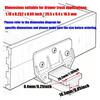 20pack Drawer Slides Fasteners with Screws Plastic Materials Quick Mounting for Cabinet Repair Projects
