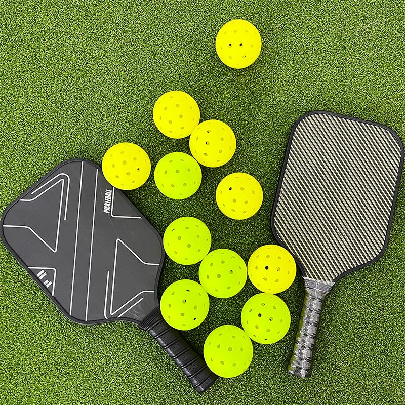 1/3pcs Pickleball Balls Outdoor 48Holes Training Pickleball Accessories 74mm Standard Pickle Balls For Training Competition