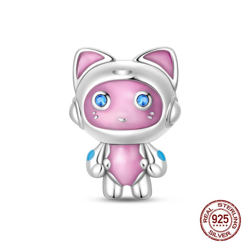 New 100% Copper Summer Coconut Beach Travel Ai Robot Charms Fit Originalbracelet Diy Jewelry Making Women Gift