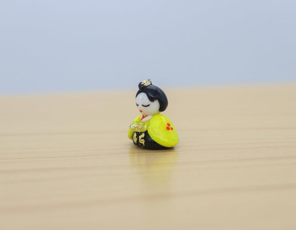 Glass Square Cute Glass Hina Doll Sewing Shoes Small
