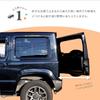 Rear Gate Damper for Jimny Sierra Free Infinitely Variable Free Genuine Door Punch Protection JB64/JB74, Stop, Speed, Stop, Replacement, (Black)