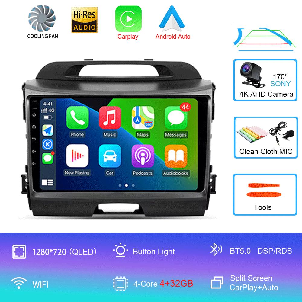 Android 14 Car Radio For Kia Sportage 3 SL 2010 - 2016 Multimedia Video Player Navigation GPS No 2din 2 din dvd