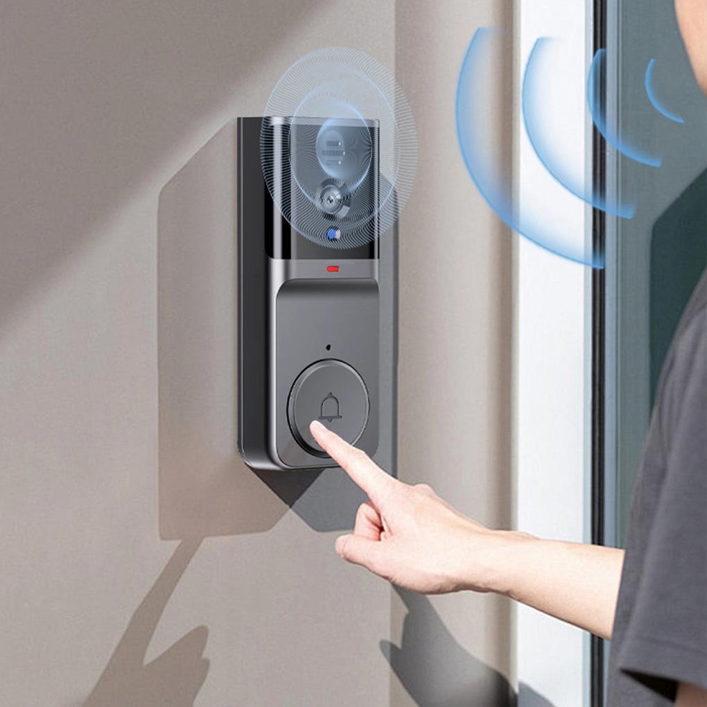 M16A 4.3Inch IPS Screen Wireless Video Doorbell Infrared Night Vision 2.4G WiFi Dual Communication Doorbell for Family Apartment