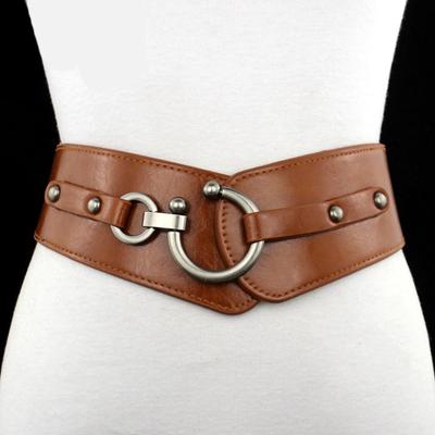 Women's Thick Waistband Stretchy Elastic Fashion with Coat Sweater Belt