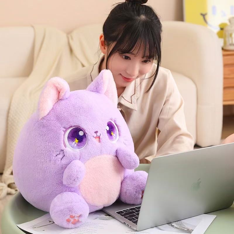 25/35cm Cat Doll Simulation Plush Toy Handmade Doll Cartoon Anime Cute Pillow Cushion Home Decoration Children's Birthday Gift T