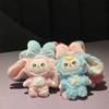 Cartoon Bunny Dress Up Doll Keychain Creative Cute Dolls Keychain Pendant Children Collection Toys Schoolbag Decoration Gifts