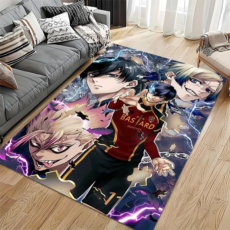 Anime Characters with Lightning Suitable As a Non-slip Mat for the Living Room or Bedroom Sofa