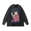 American Retro Heavy Cotton Heavy Washed Old T-Shirt Base Top Autumn And Winter Men And Women