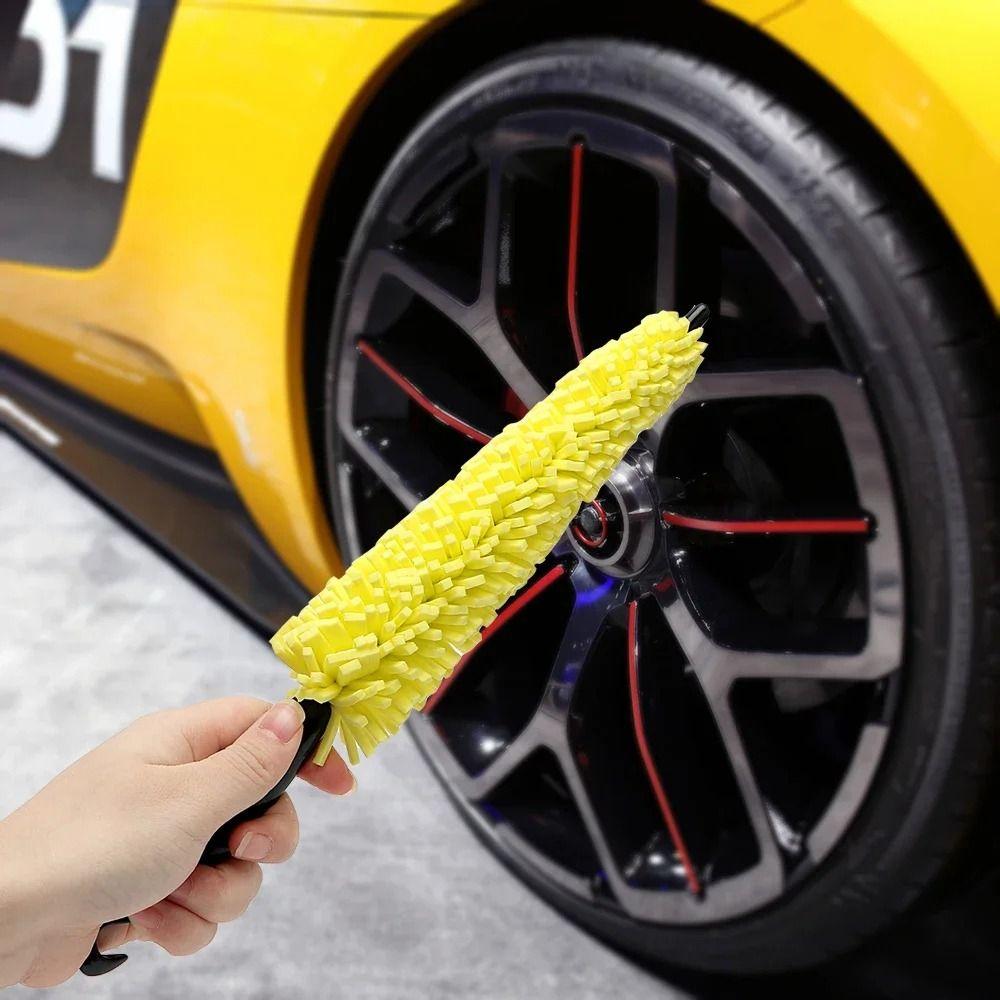 1Pcs Bicycle Dirt Pit Sponge Brush With Handle Wheel Cleaning Brush  Auto Cleaning Tool