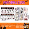 Pegatinas de Halloween, Pegatinas de Tatuaje, Ambiente de Evento, Baile de Máscaras de Festival Europeo y Americano, Decoraciones Corporales