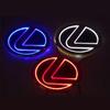 12.5X9.25cm 10.5X6.8cm Red Blue White Color 12V Car Light Logo Sticker 5D Led Rear Emblem Badge Auto Replaced Accessories