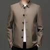 Men's Mid-Length Single-Breasted Lapel Trench Coat - Stylish, Casual, and Perfect for Spring & Autumn