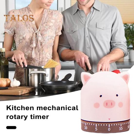 Cartoon Mechanical Timer Adorable Appearance Compact No Battery Required Easy Operation Manual Countdown Timer