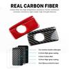 Real Soft Carbon Fiber Sticker for Acura ILX 2013 2014 2015 2016 2017 2018 2019 2020 2021 2022 LHD Car Co-Polit Storage Box Trim.