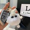 Lantty Girls' Car Keychain, Plush Keychain, Cute Fluffy Artificial Rabbit Hair Key Ring, Suitable for Girls, Women's Bags, Car Keychains (Style A)